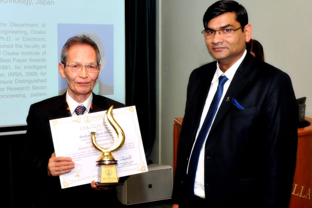 Sensors and Actuators Award 2018 awarded to Professor Sigeru Omatu